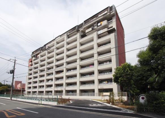 建築事業 大阪府営茨木松ヶ本住宅第２期耐震改修工事 大阪府茨木市 環境整備 建築からアスベスト対策まで取り組む 共同建設株式会社です