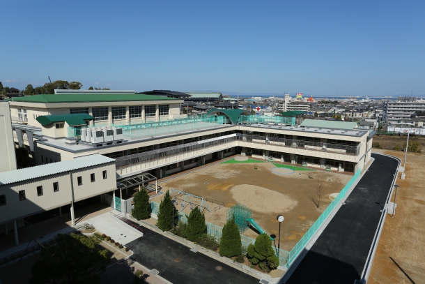 建築事業(大阪府立泉北・泉南地域(高等)支援学校(仮称)施設整備工事/大阪府泉南市) | 環境整備、建築からアスベスト対策まで取り組む、共同